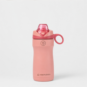 REMplenish 15 oz Stainless-Steel Bottle in Coral Skies